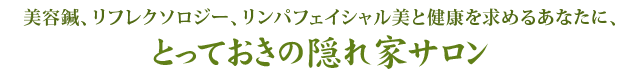 とっておきの隠れ家サロン